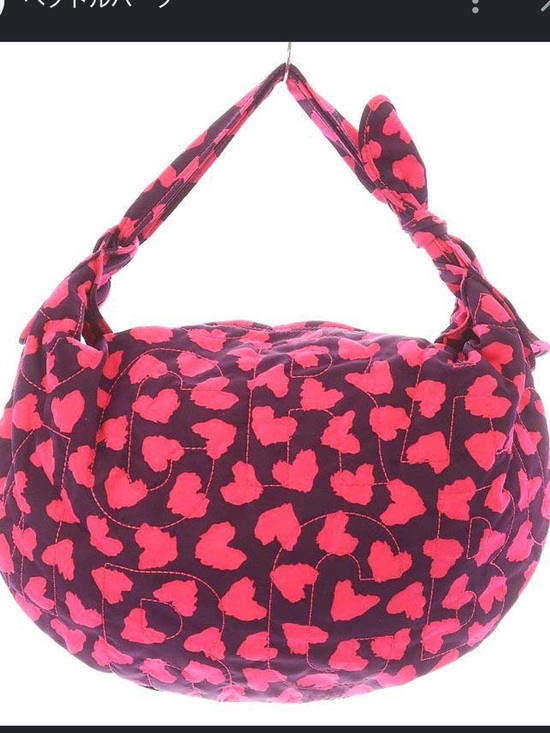 Marc Jacobs Handbags - Marc Jacobs Pink and Purple Quilted Heart-Print Hobo
